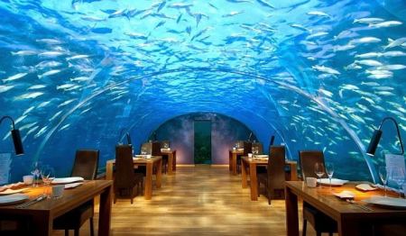Първият в света подводен ресторант е на Малдивите 